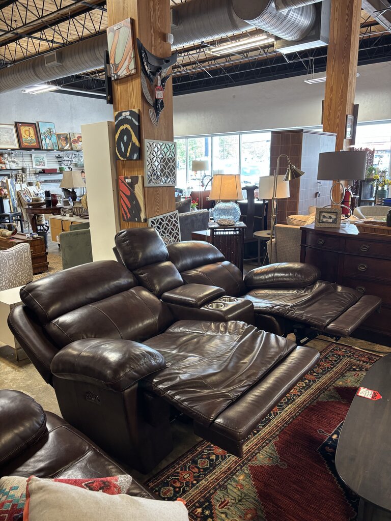 Power Reclining Loveseat with Console