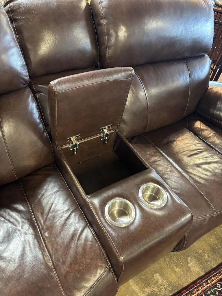 Power Reclining Loveseat with Console