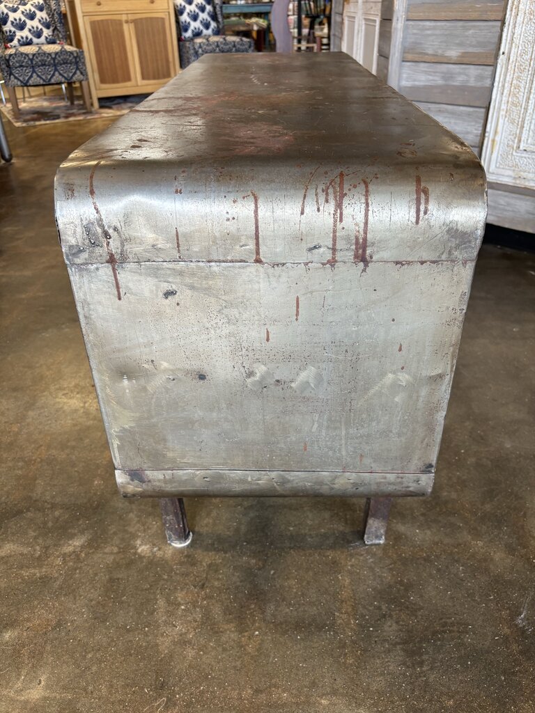 Metal 2 Door 3 Drawer Cabinet 55 X 16 X 25.25
