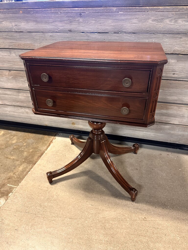 2 Drawer Vintage Accent Table
