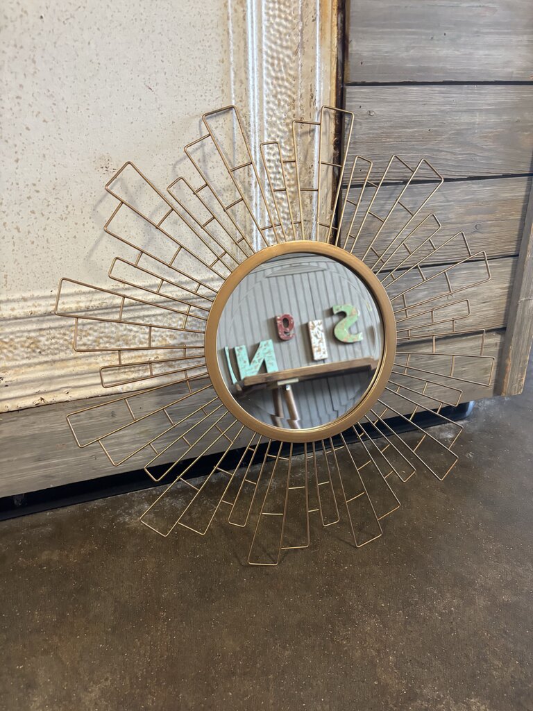 Geometric Sunburst Mirror 23.5"R