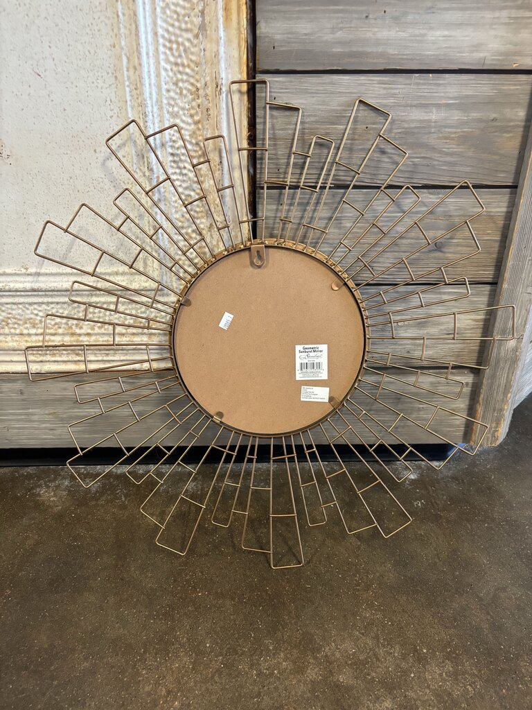 Geometric Sunburst Mirror 23.5"R