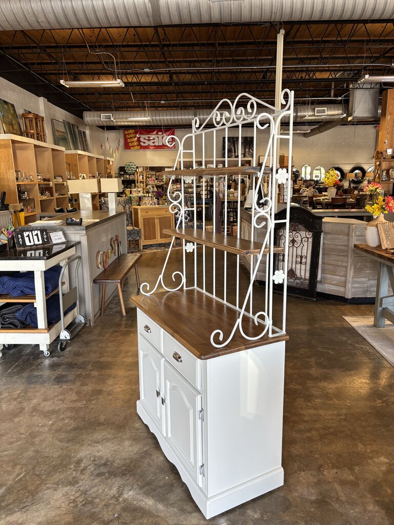 Painted Baker's Rack 37.75 X 18 x 74.75