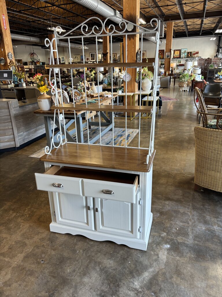 Painted Baker's Rack 37.75 X 18 x 74.75