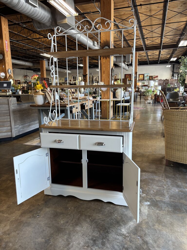 Painted Baker's Rack 37.75 X 18 x 74.75