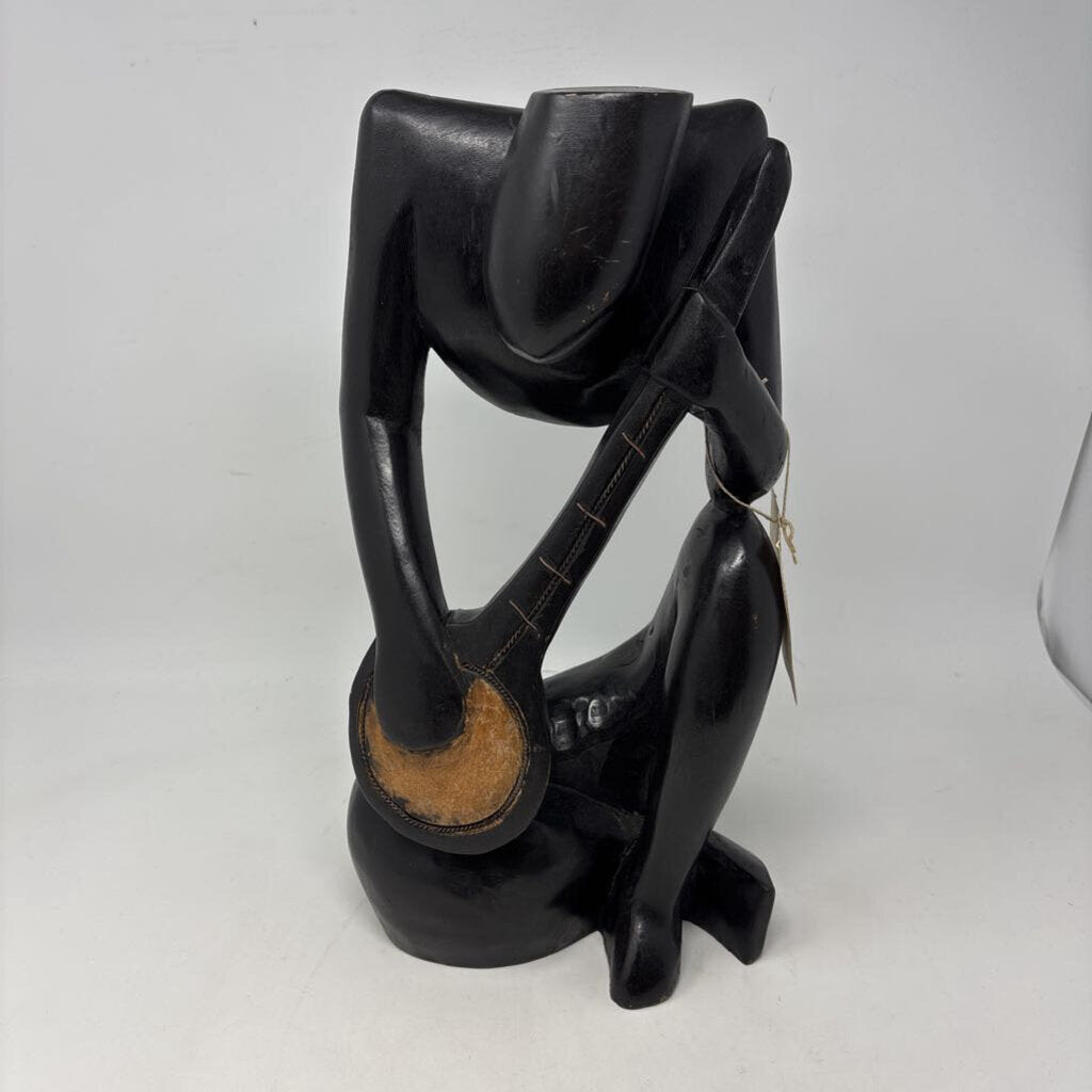 Hand Carved Musician From Ghana