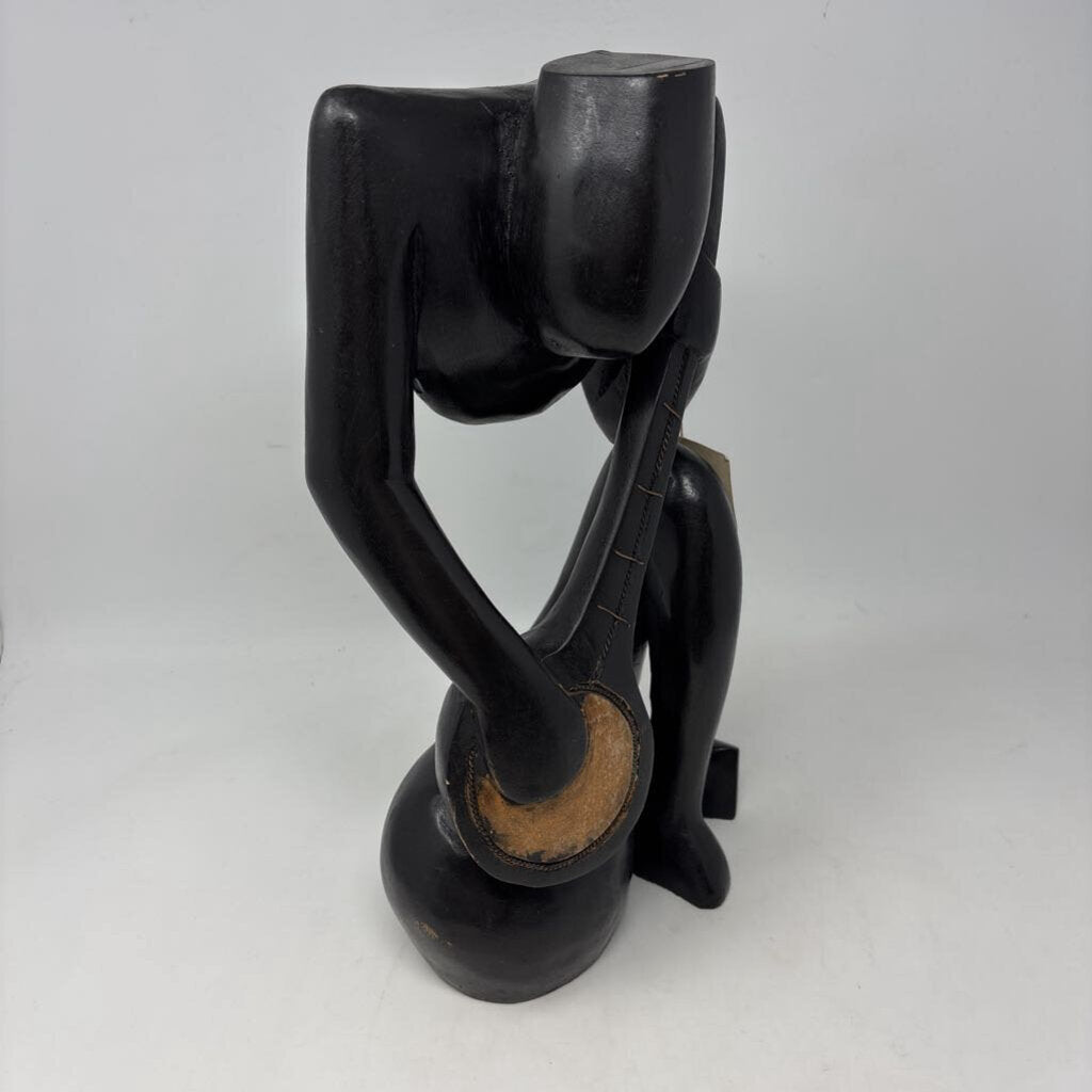Hand Carved Musician From Ghana