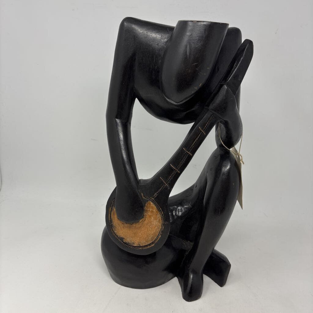 Hand Carved Musician From Ghana