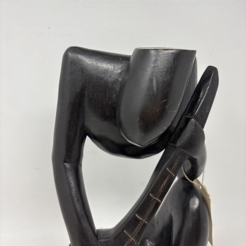 Hand Carved Musician From Ghana