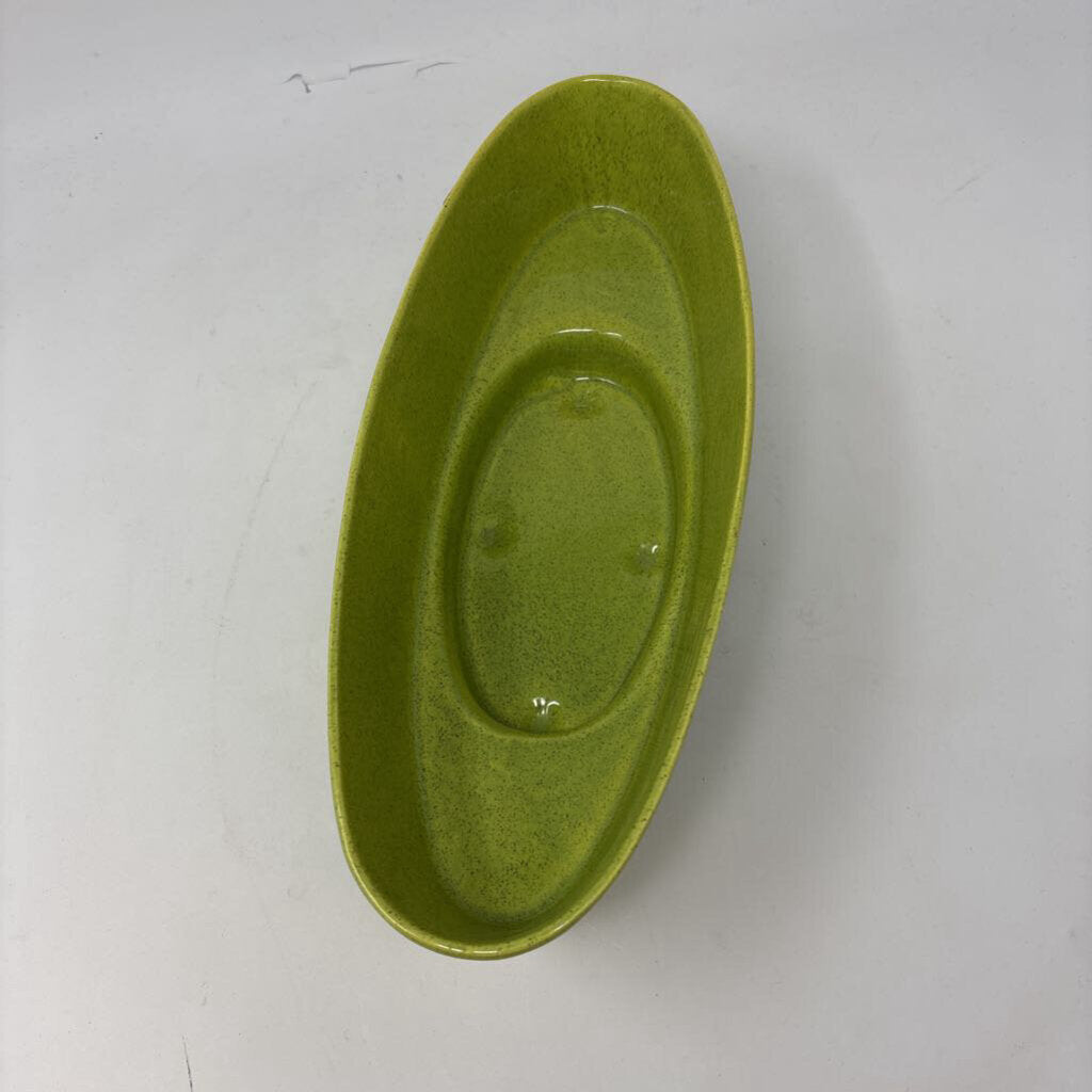 Oval Planter with Metal Stand
