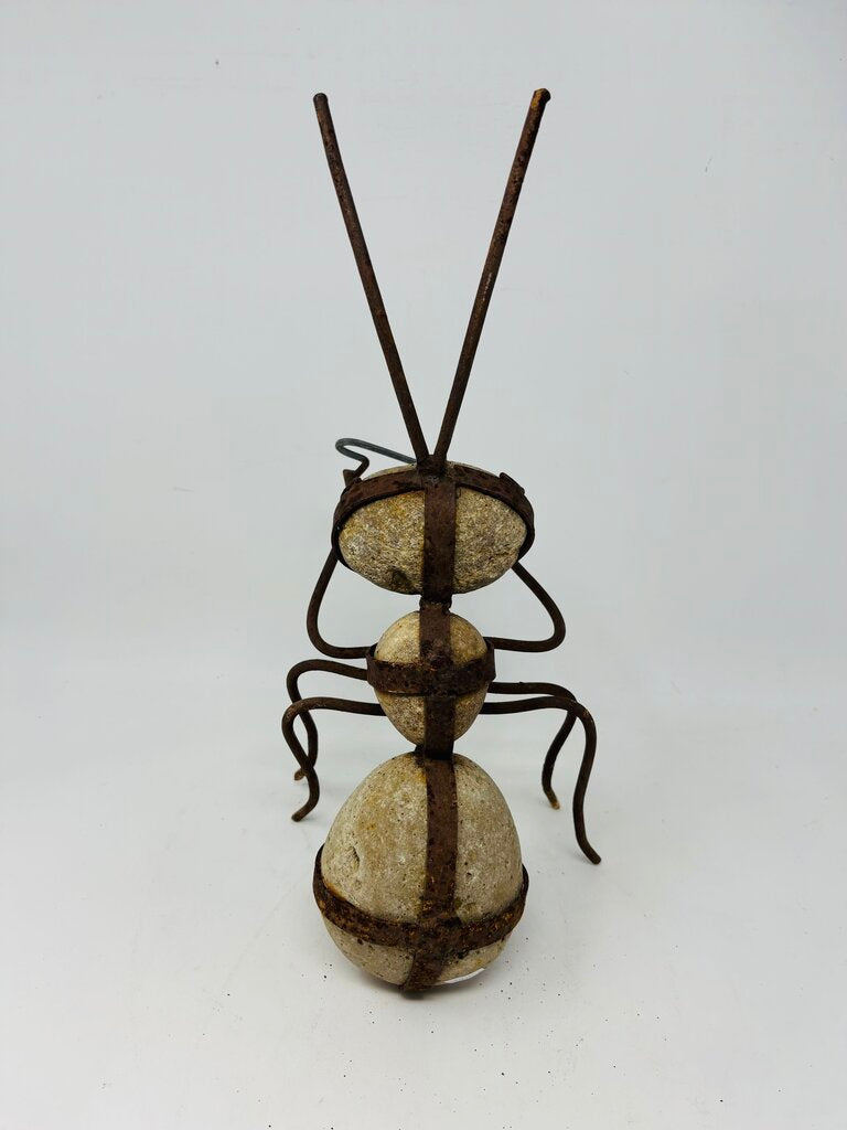 Rock/Metal Rustic Ant Sculpture