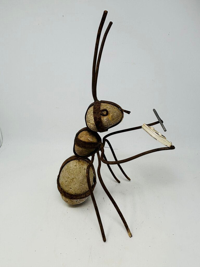 Rock/Metal Rustic Ant Sculpture