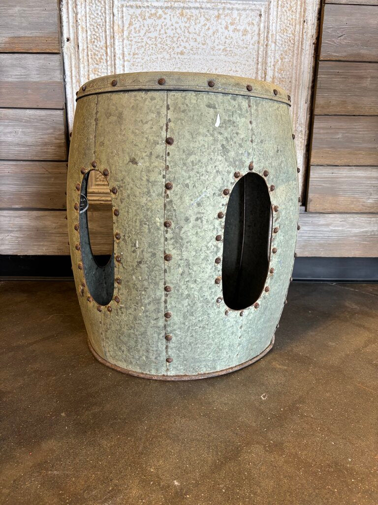 Metal Cut Out Stool 18.75"H