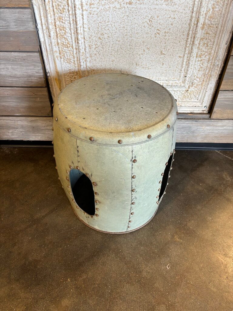 Metal Cut Out Stool 16.5"H