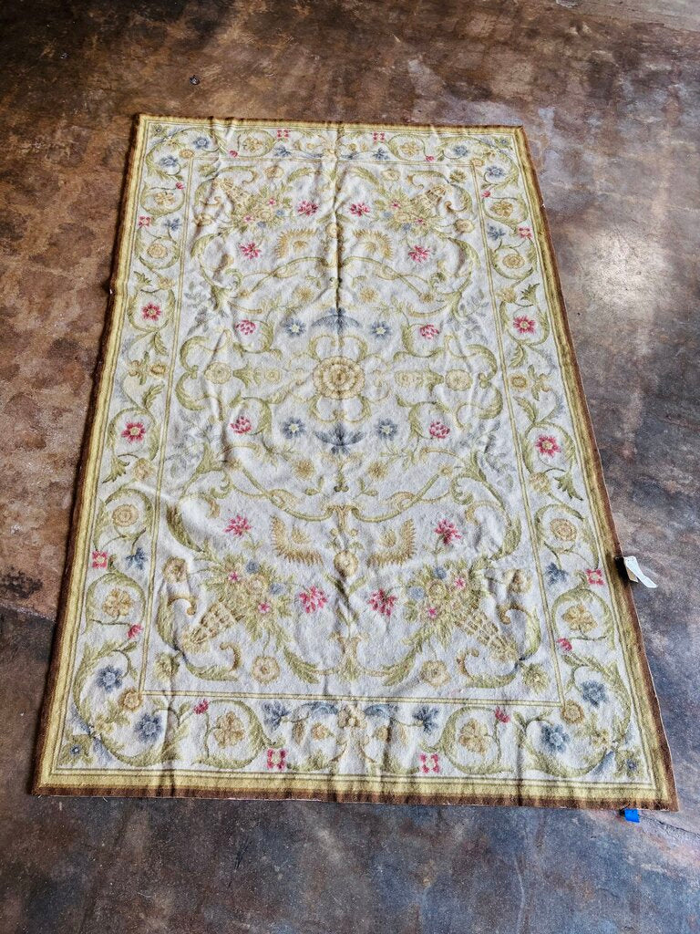 Wool Chinese Needlepoint Rug 5 X 8