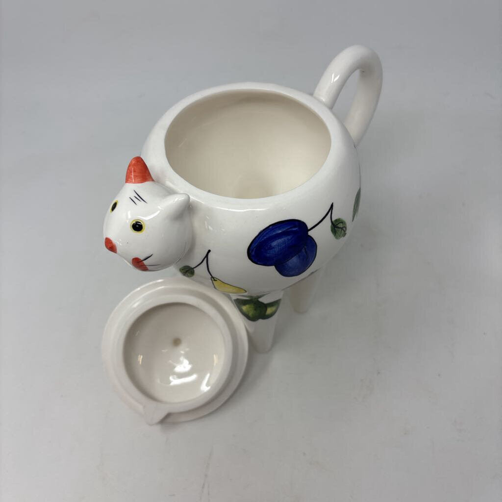 Ceramic Long Leg Cat Teapot