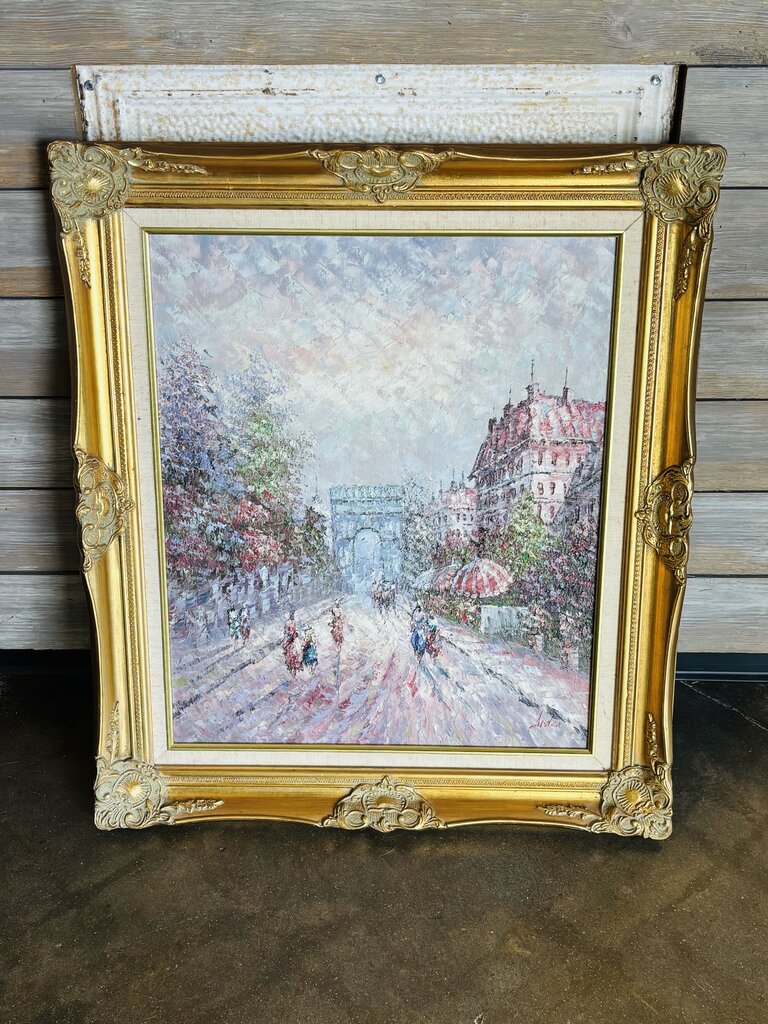Mid Century Paris Street Scene