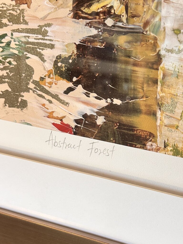 Abstract Forest Signed/Numbered 40.5 X 32.75