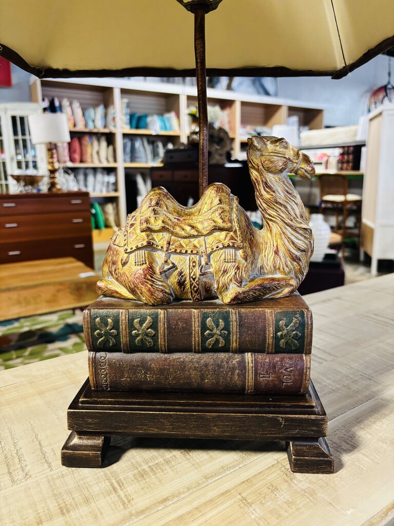 Gilt Camel Figural Lamp