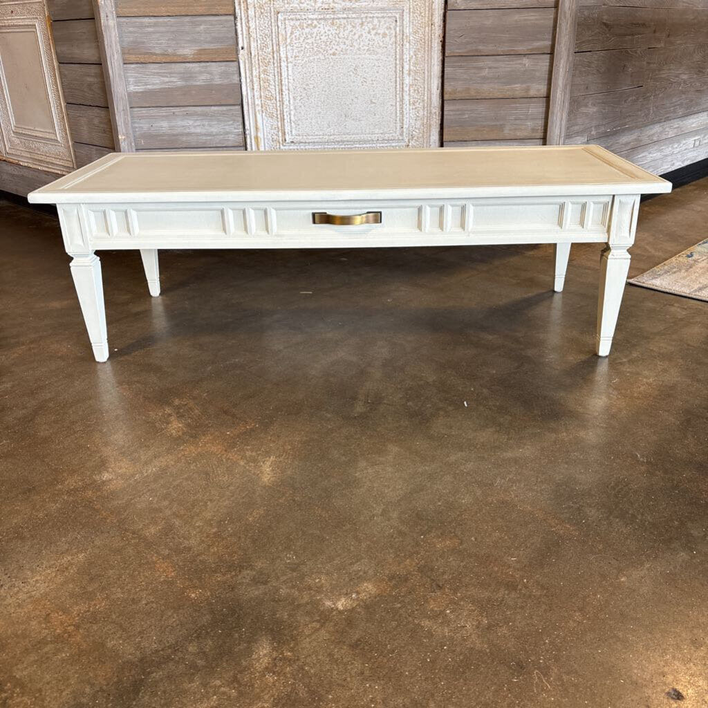 Painted Faux Drawer Coffee Table 50 X 20.25 X 15