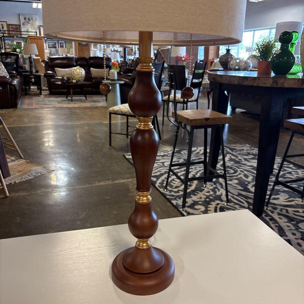 Natural Wood Table Lamp