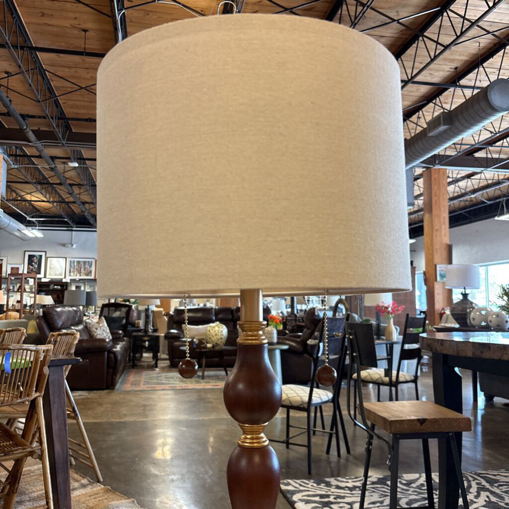 Natural Wood Table Lamp