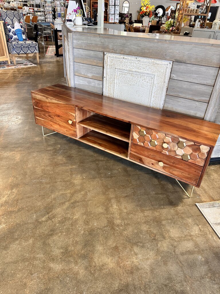 Honeycomb Media Console & Storage