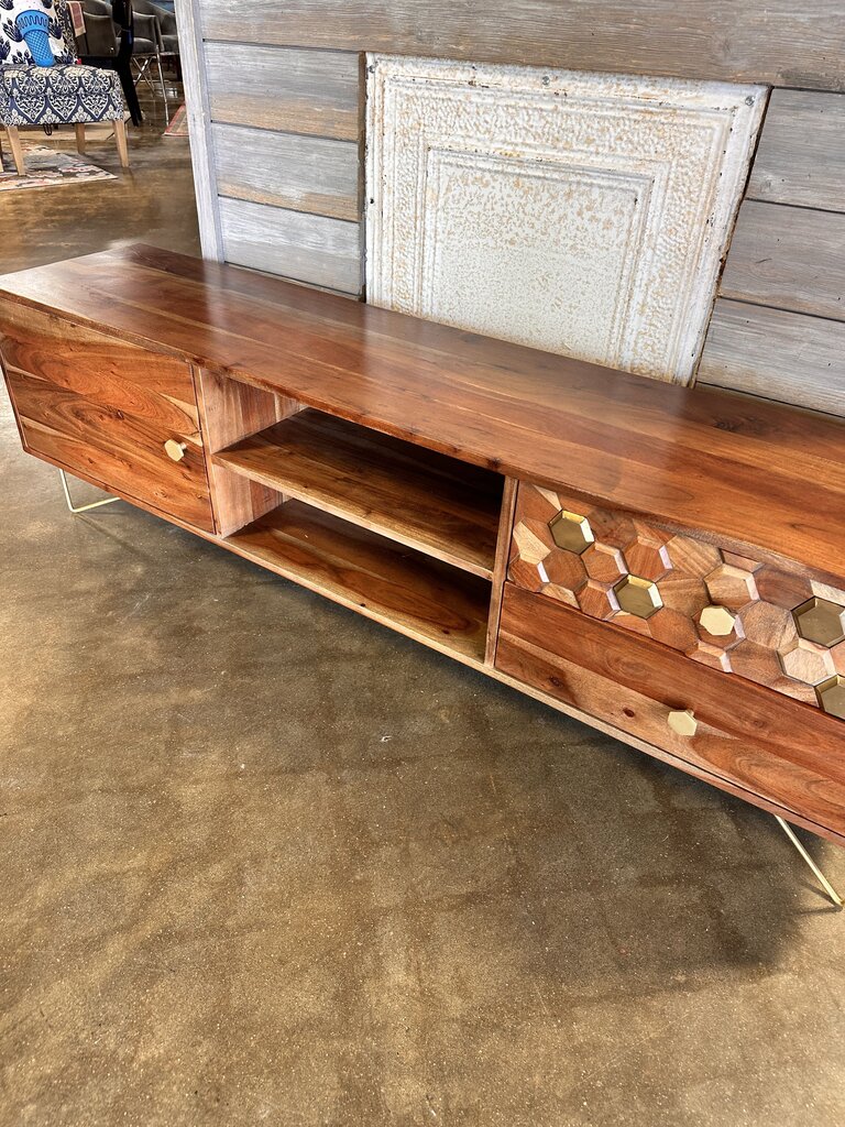 Honeycomb Media Console & Storage