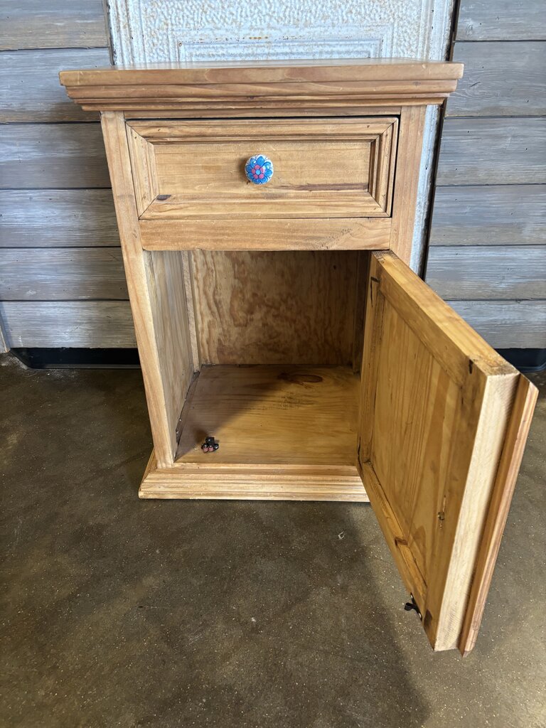 Rustic Wood Nightstand 19 X 16 x 27