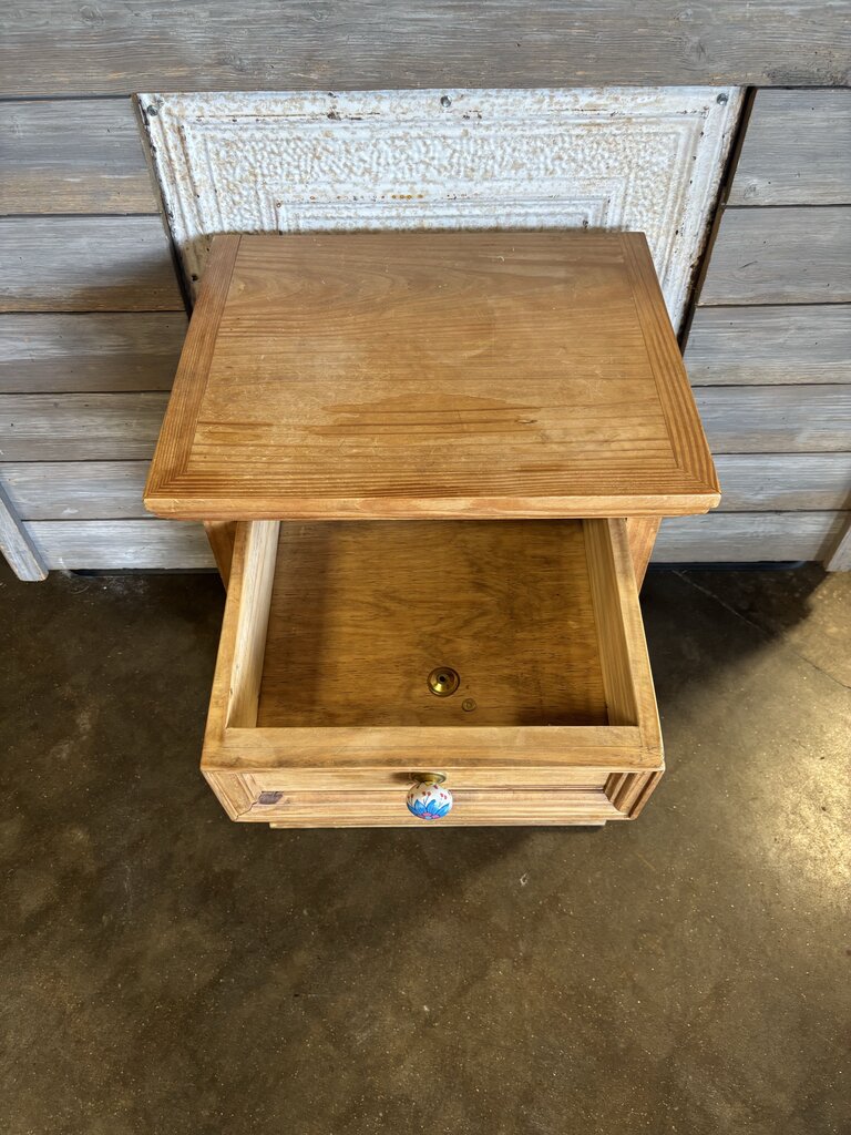 Rustic Wood Nightstand 19 X 16 x 27