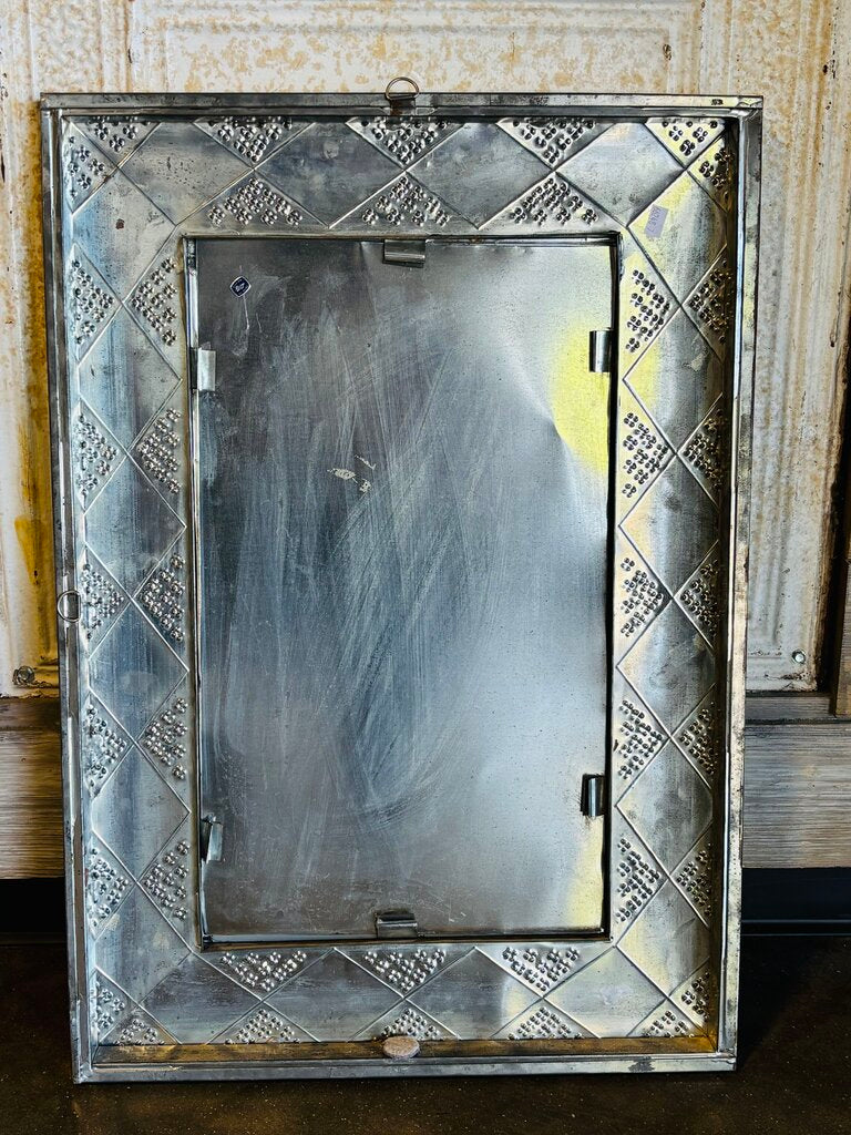 Silver Tin Mirror