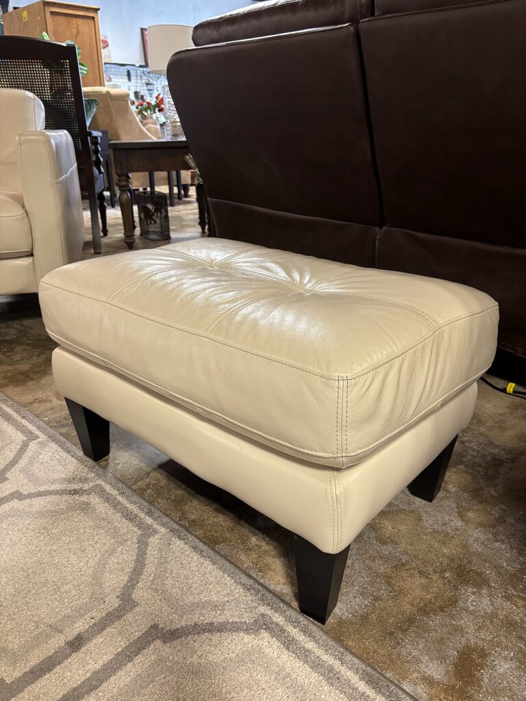 Leather Ottoman