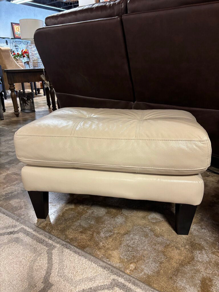 Leather Ottoman