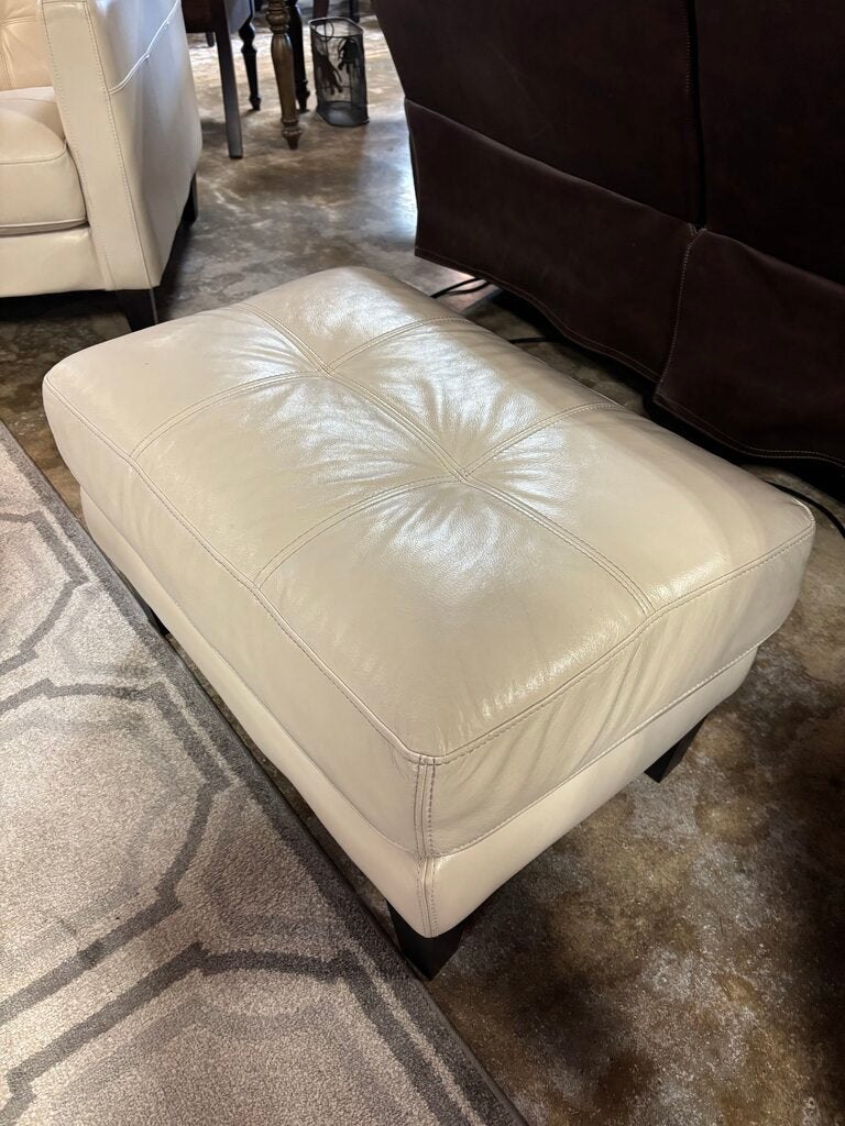 Leather Ottoman