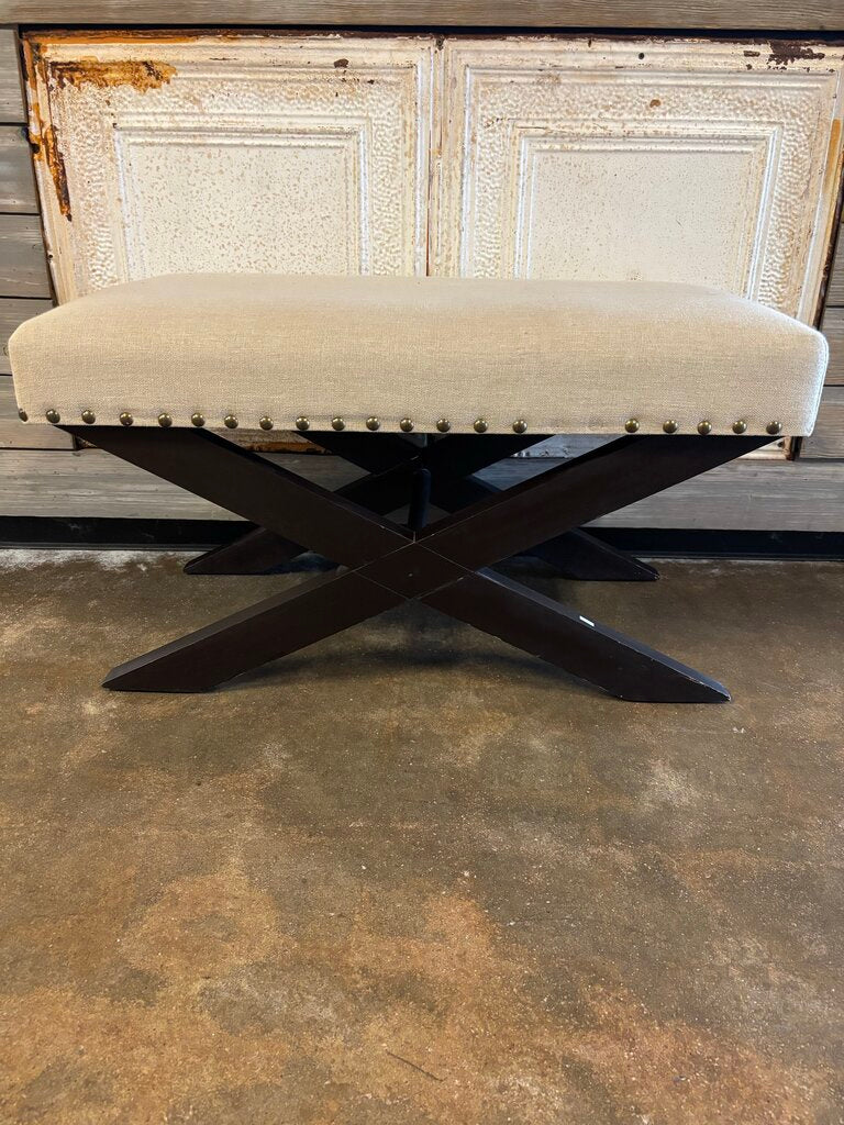 X Base Upholstered Bench 35 X 19 X 18.5