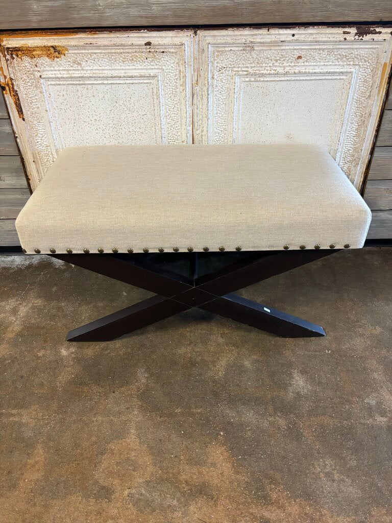 X Base Upholstered Bench 35 X 19 X 18.5
