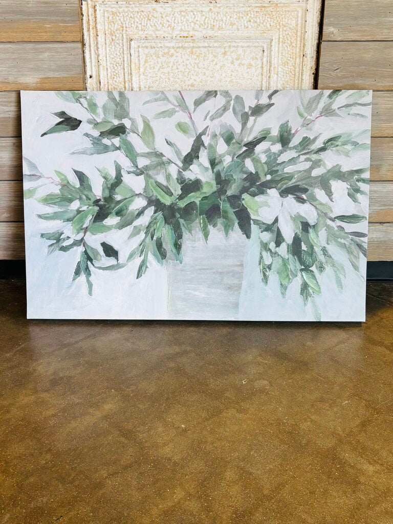 Botanical Plant in Vase Painting 36 X 24.5