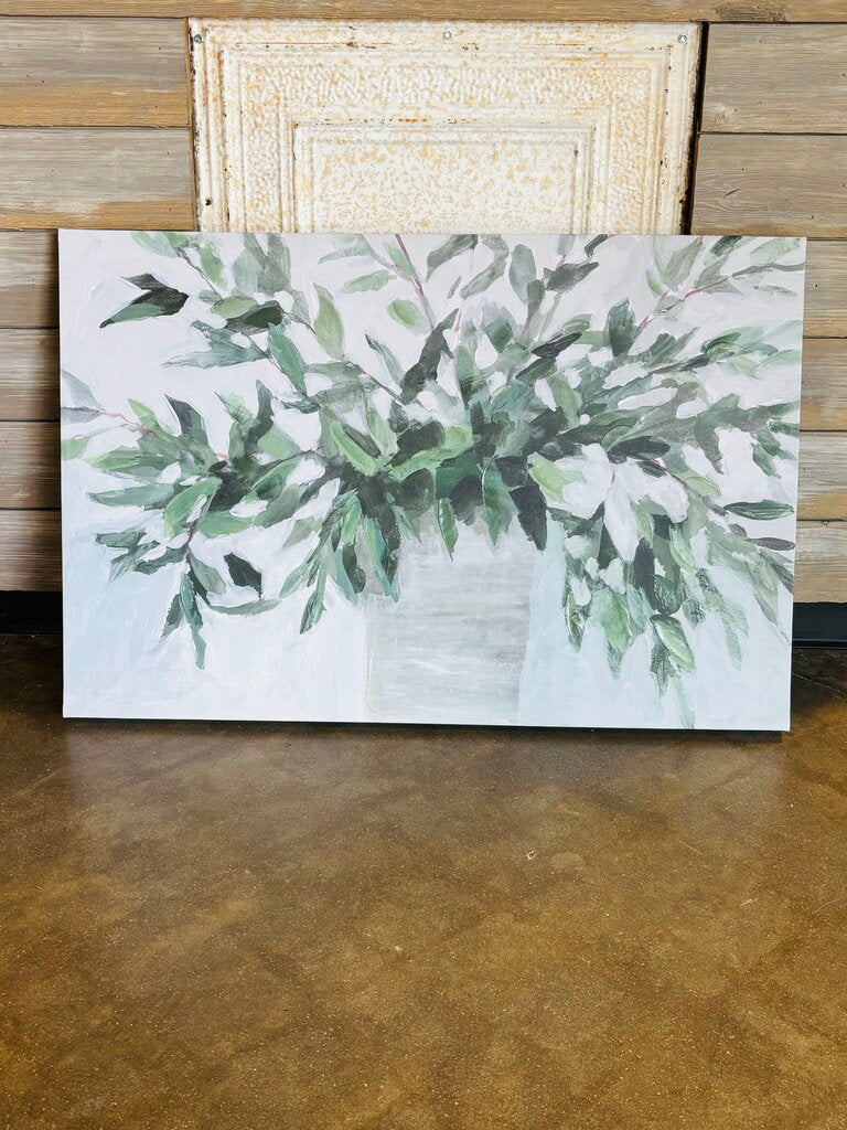 Botanical Plant in Vase Painting 36 X 24.5