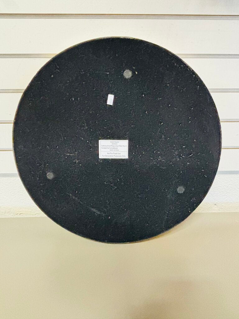 Round Metal Mirrored Serving Tray 18"R