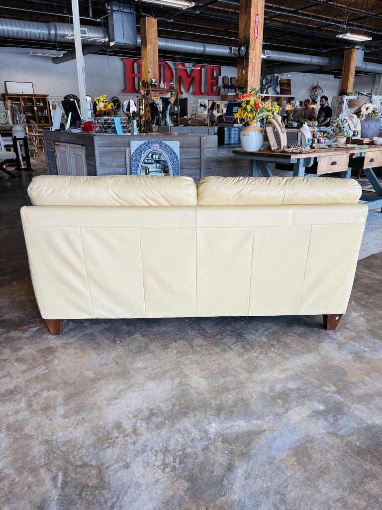 Leather Sofa 80"L