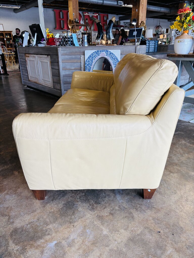 Leather Sofa 80"L