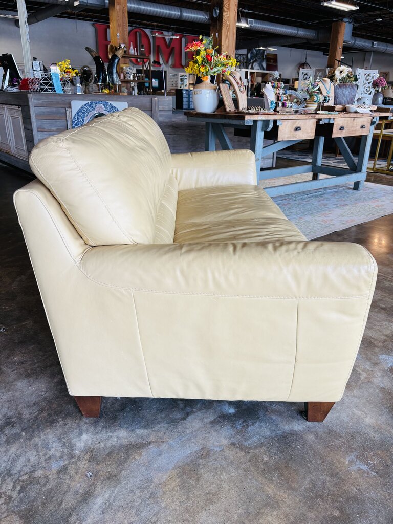 Leather Sofa 80"L