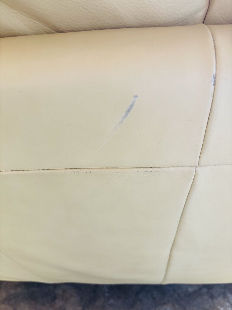 Leather Sofa 80"L
