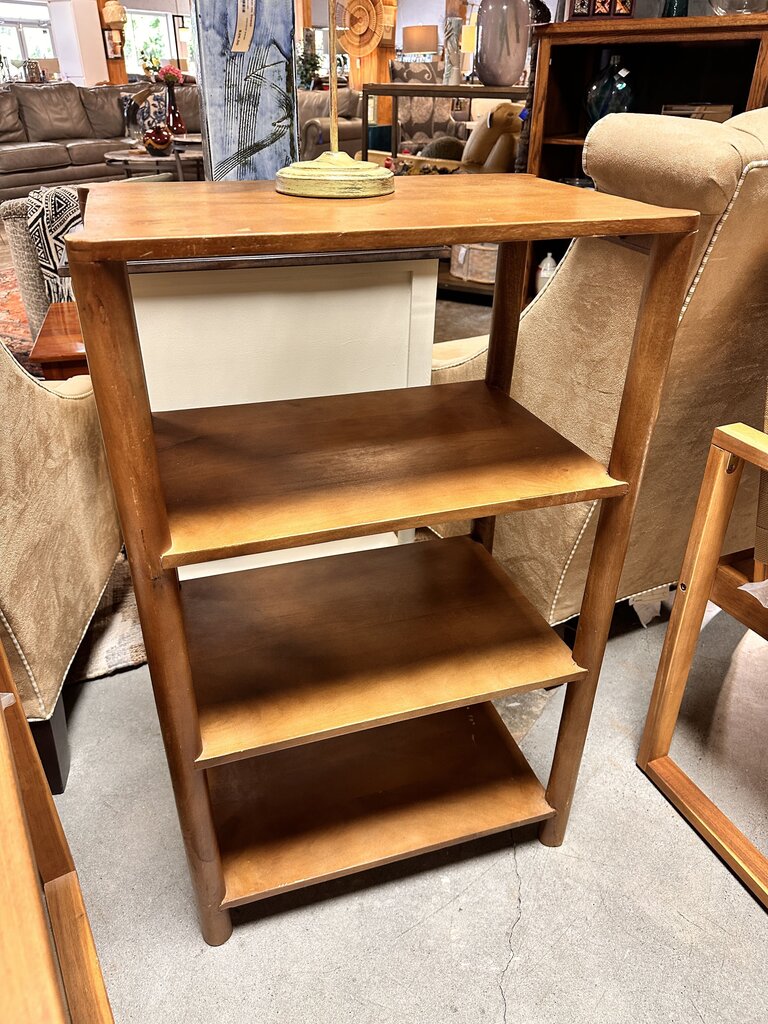 Wood 4 Tier Shelf 22 X 14.25 X 34