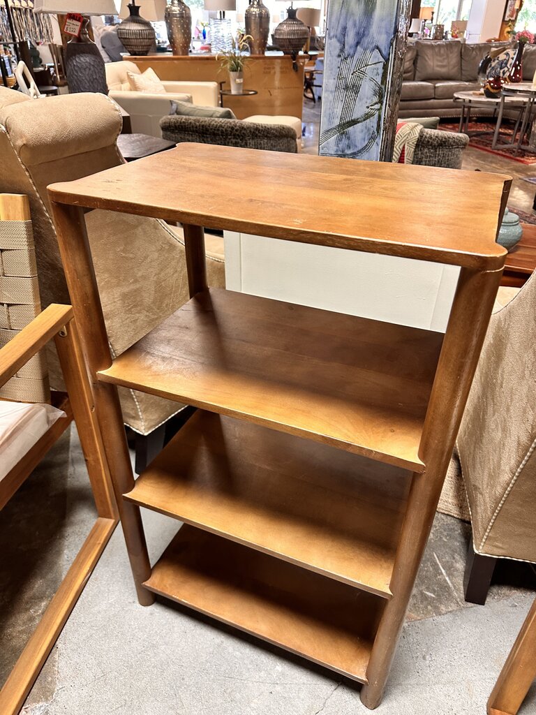 Wood 4 Tier Shelf 22 X 14.25 X 34