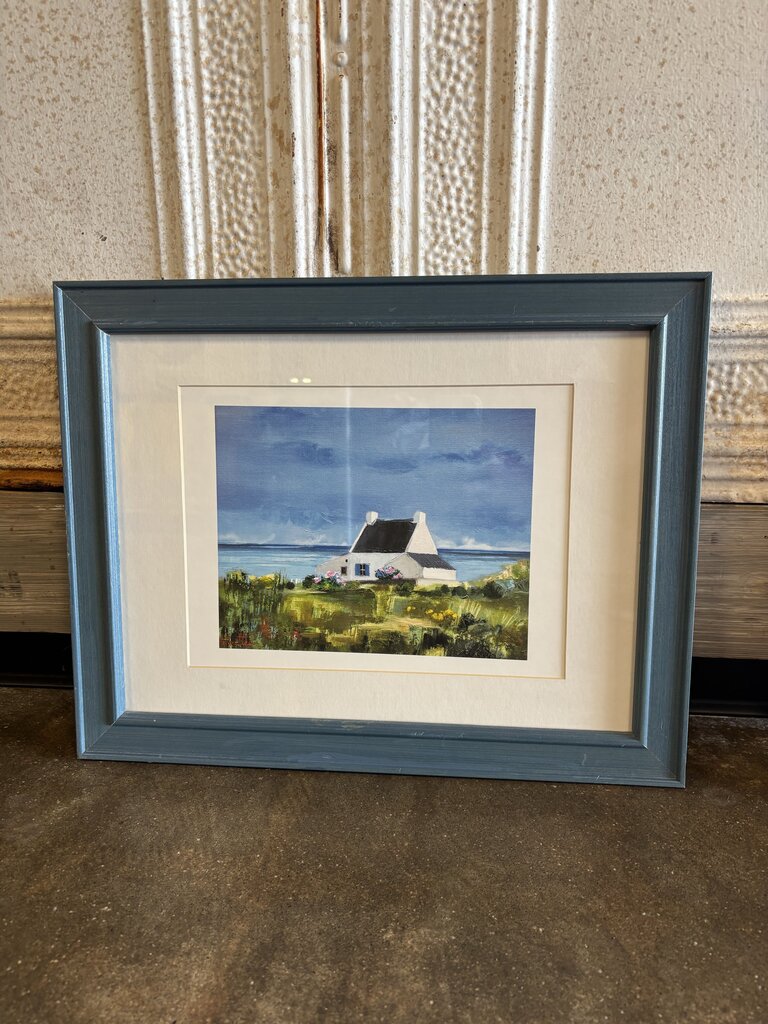 Coastal Home Blue Frame 14.5" x 18"
