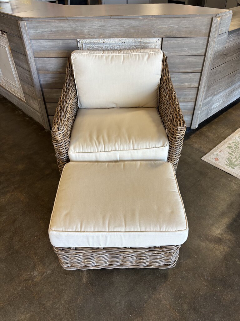 Ballard Design Capri Chair & Ottoman