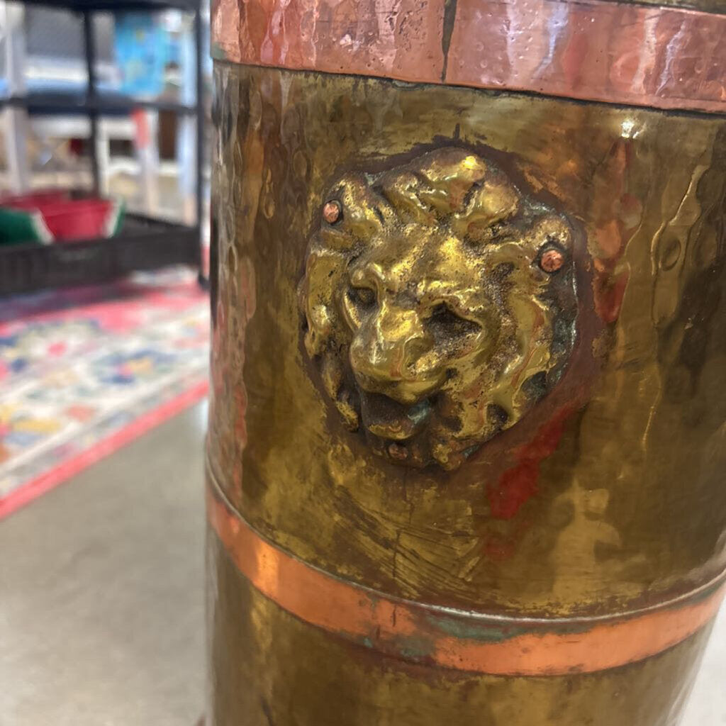 Hammered Metal Umbrella Stand 24"H