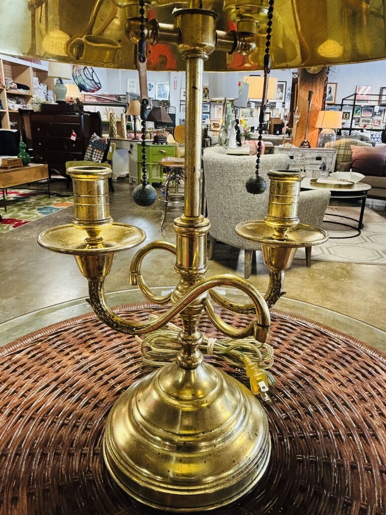 Vintage Bouillotte Candelabra Lamp