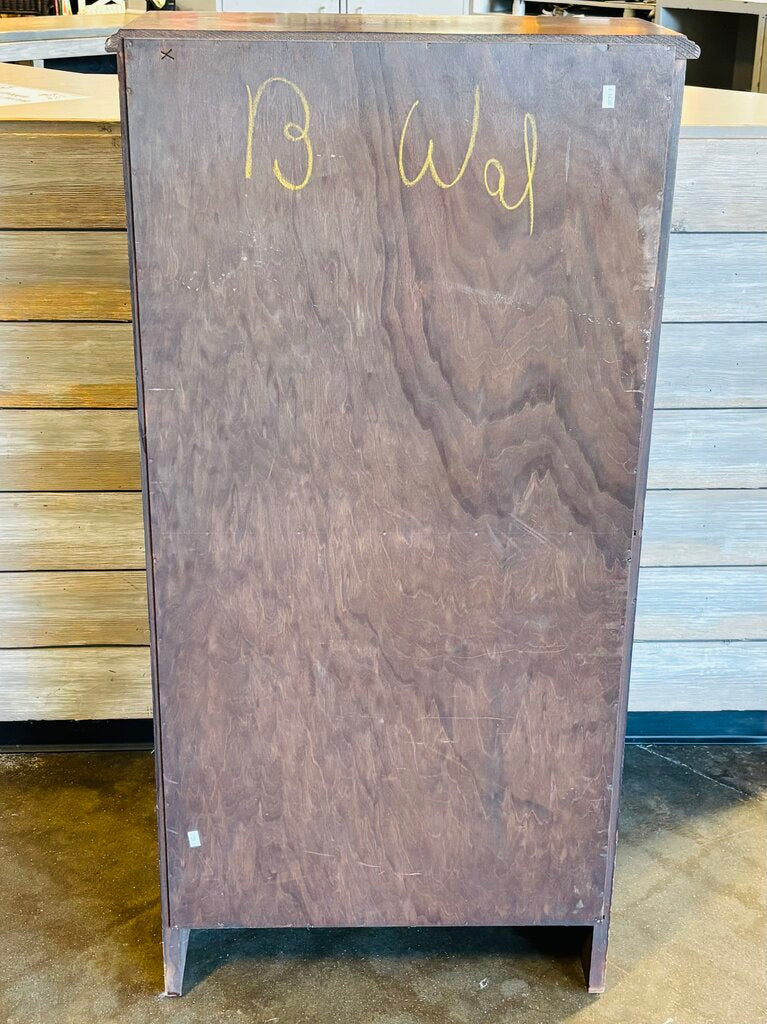 Glass Door Bookcase/Cabinet 22 X 10 X 44.25